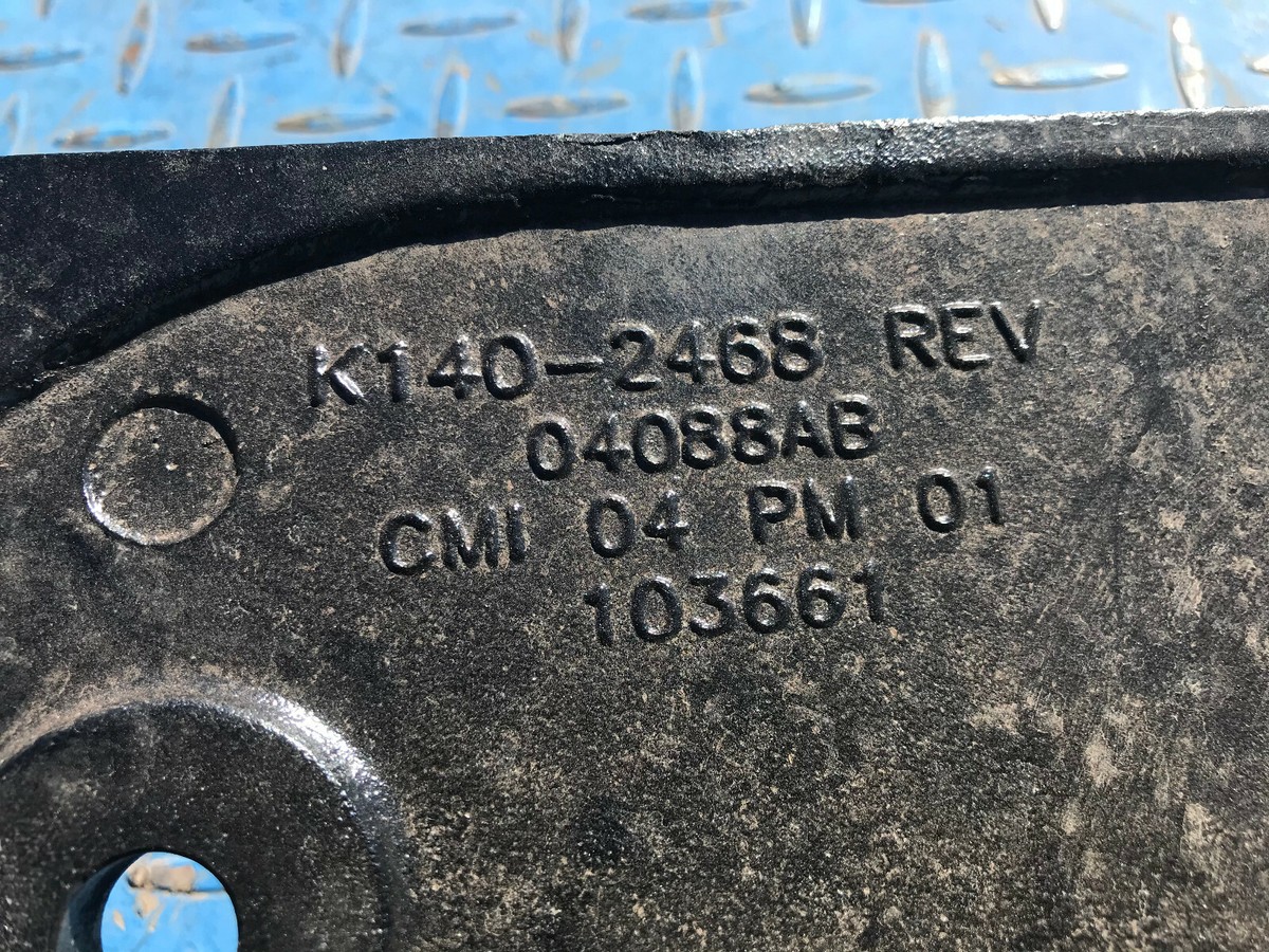Kenworth OEM Rear Suspension Aluminum Crossmember Gusset Kenworth OEM Rear Suspension Aluminum Crossmember Gusset