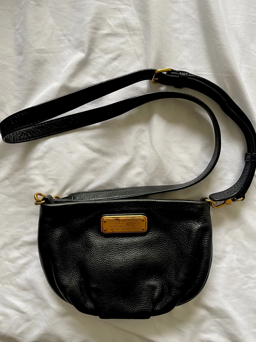 MARC BY MARC JACOBS Q Percy Small BLACK Leather Crossbody Bag Updated Style