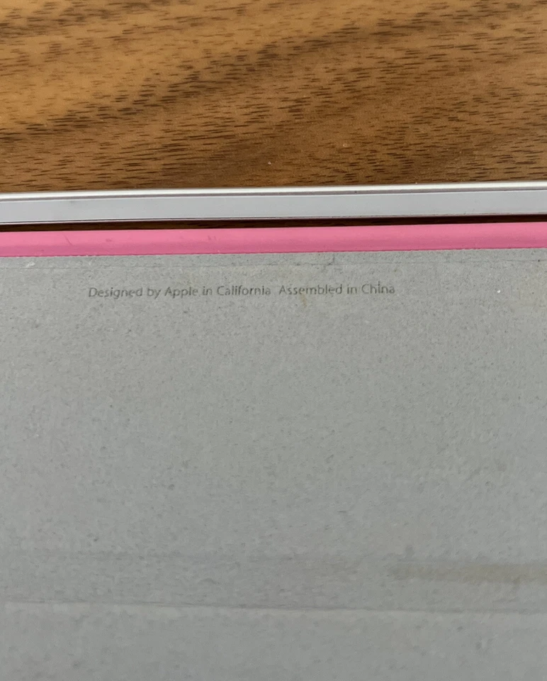 Genuine Apple iPad 2 Pink Leather Folding Case Magnetic Safety Child Kids - Image 4 of 4