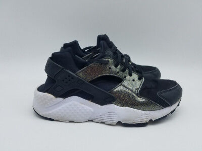 black glitter huaraches
