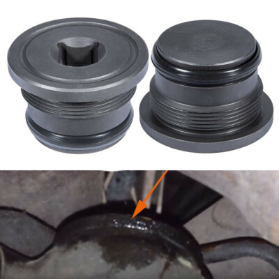 Genuine Ford Oil Rail End Plug & Seal For 1994.5-2003 7.3L Powerstroke Diesel (4C3Z-6026-CA) - Set Of 2