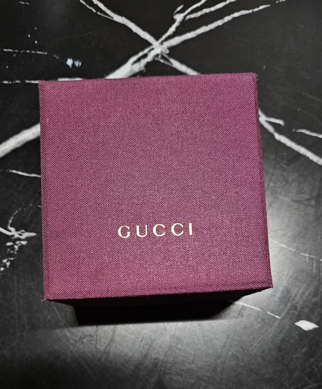 Gucci édition limitée boîte recouverte tissu bijoux UNIQUEMENT TOP. 4,5 X 8