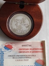 ESPAÑA - 10 EURO 2002 - PRESIDENCIA ESPAÑOLA DE LA UNION EUROPEA PLATA PROOF