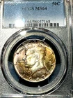 1967 Kennedy Half PCGS MS64 Super Toning, New Slab CHRC