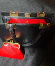 Vintage Koret Calfskin bag W/coin purse gold hardware