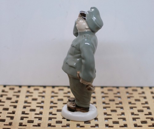 Soldat Porzellan Figur Vintage Deko Royal Dux Offiziersstück Krieger Herkunft - Bild 4 von 11