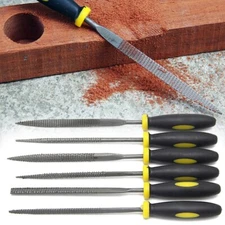 Woodwork Small Rasp Needle File Set Fine Carpentry Coarse Riffler Cabinet Tool