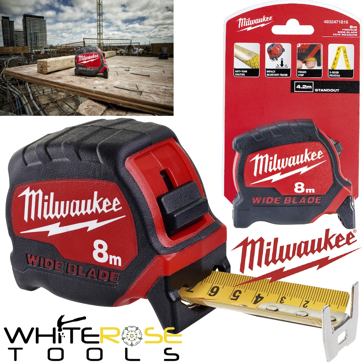 Milwaukee tape sale measure 8m