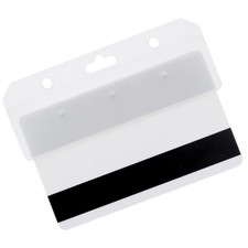 Specialist ID Horizontal Half Card Badge Holder - For Swipe Access  POS Cards