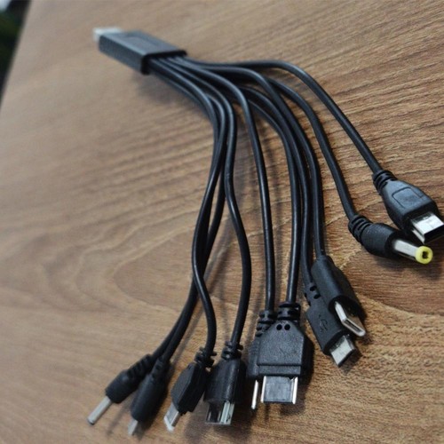 fr 10 in 1 Universal USB Charging Cable Multi-Function Power Cord for Speaker Ph - Zdjęcie 1 z 5