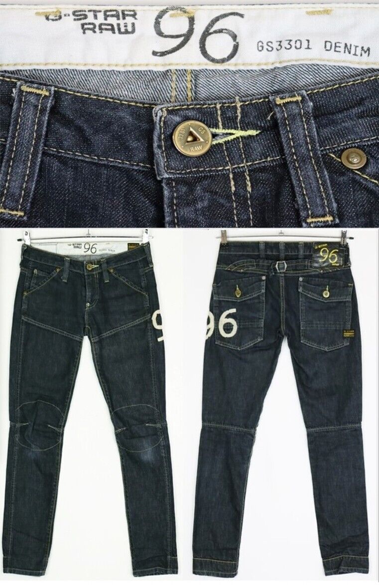 G-Star RAW 96 GS3301 ELWOOD HERITAGE EMBRO NARROW WMN Jeans 26 | eBay