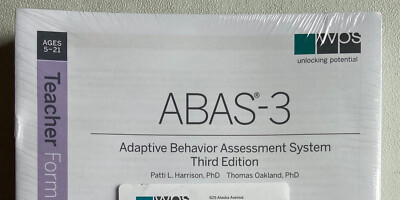 Adaptive Behavior Assessment System-3rd Edition Teacher Forms (Package ...