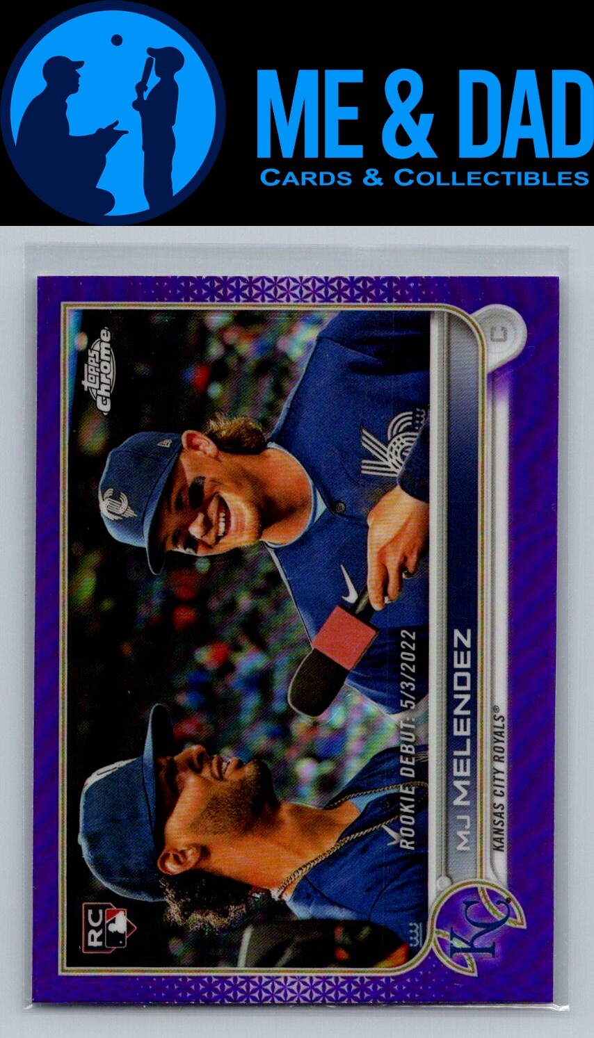 2022 Topps Chrome Update #USC84 MJ Melendez Purple Refractor