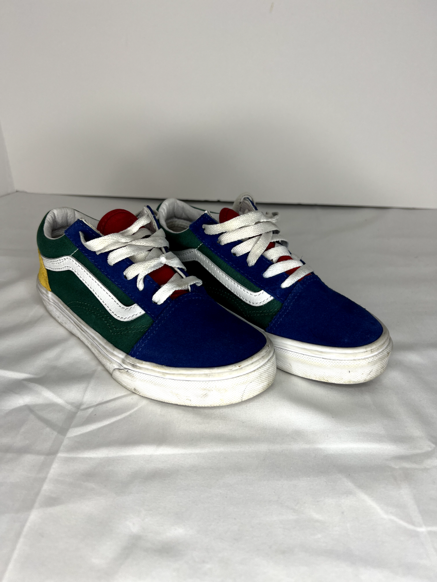 Vans Off The Wall 500714 Kids Shoes Size Suede/Canvas  Blue/Green/Yellow/Red