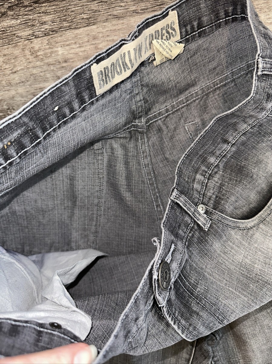 Vintage Brooklyn Xpress Jeans Mens 36x34 Gray Grunge Y2k 90s Vintage Brooklyn Xpress Jeans Mens 36x34 Gray Grunge Y2k 90s