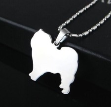 New Stainless Steel Chow Chow Chowdren Dog Pet Charm Pendant Necklace Collar Tag