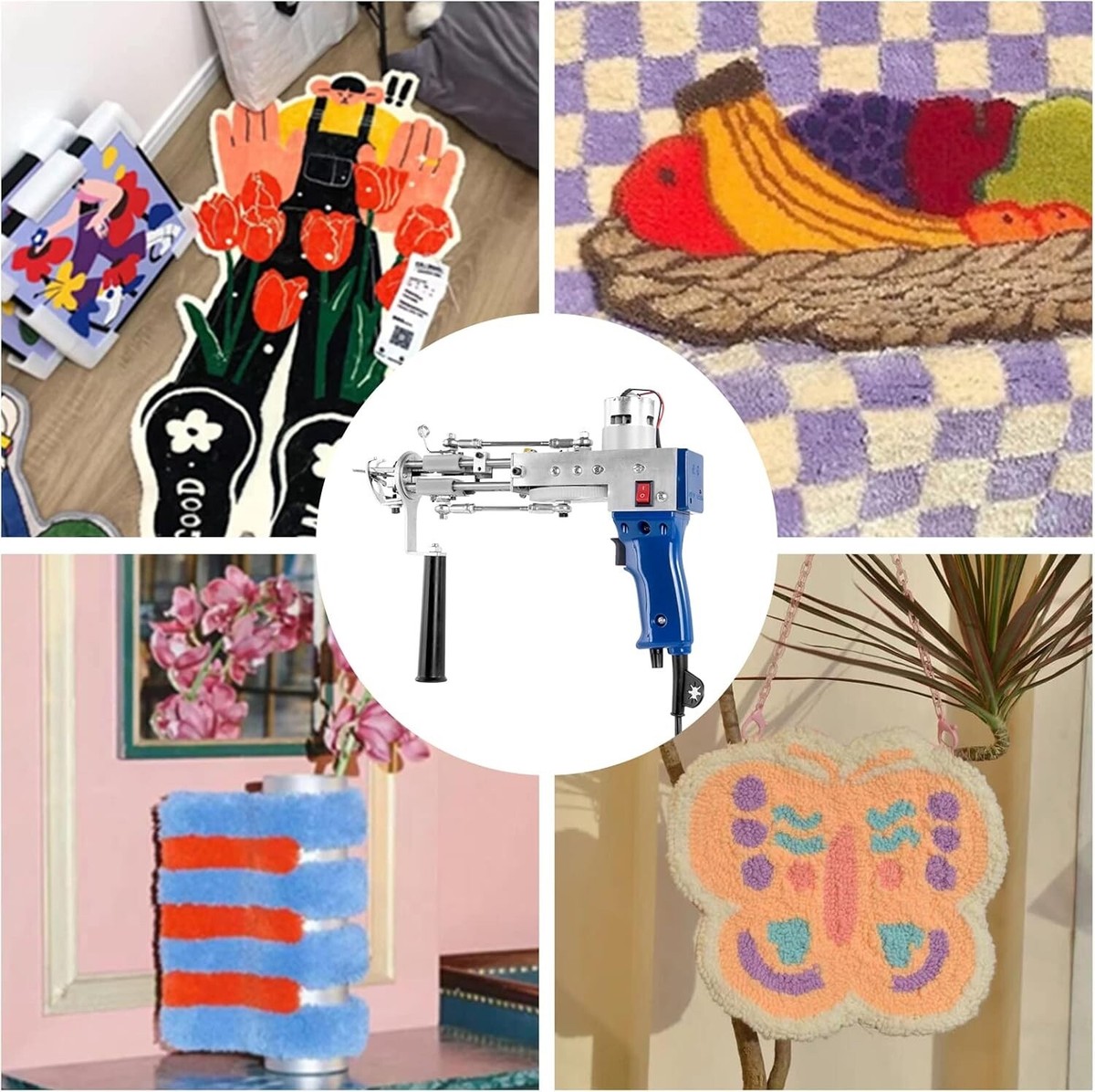 Rug Maker 2 In 1 Tufting Gun Starter Kit Cut And Loop Pile Rug Making ...