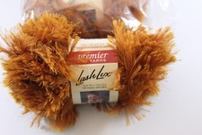 Premier Yarns Lot of 3 Lash Lux Eyelash 50g Skeins Whiskey Mink Brown