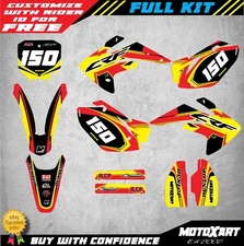Custom Graphics Full Kit to Fit Honda CRF 150 R 2007 - 2019 FLOW STYLE stickers
