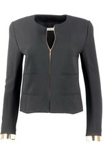 ChloÉ Embellished Stretch Crepe Jacket Fr 36 Uk 8