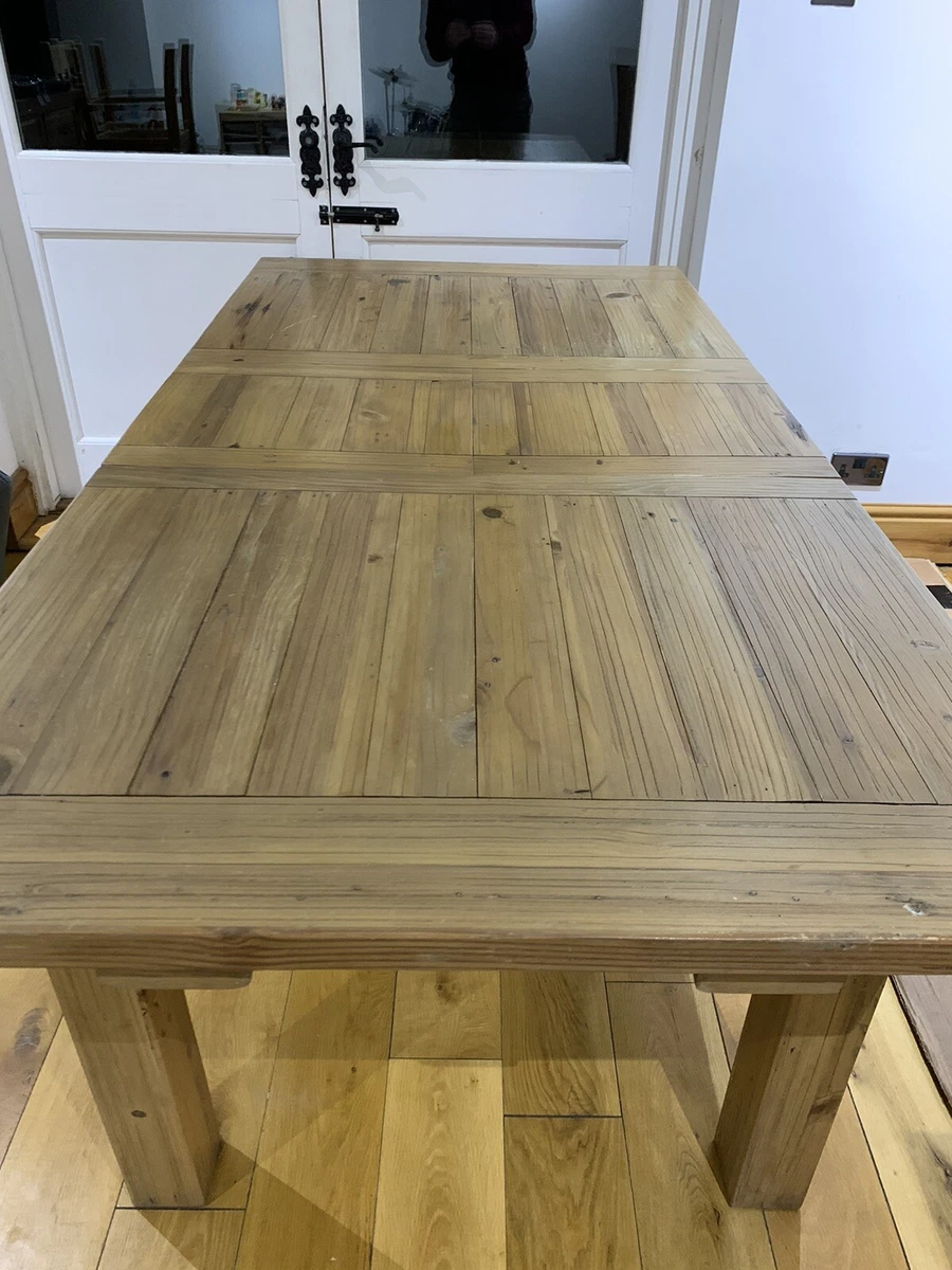 Handmade Driftwood Style Rustic Extendable Dining Table eBay