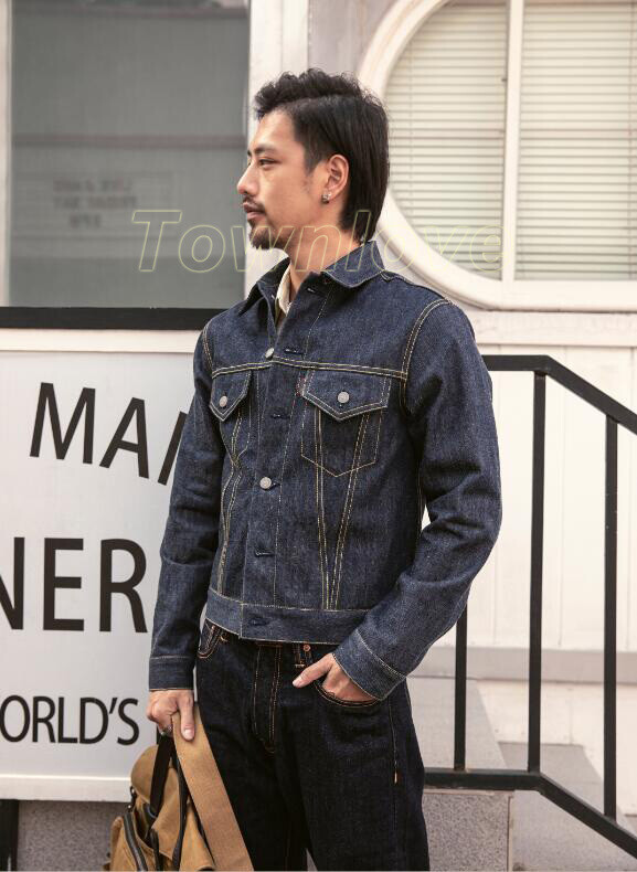 ジャケット・アウター 25ss CLASS 8oz SELVEDGE DENIM COAT SELVEDGE Jeans Coat TYPE3 Mens 140z Cotton Denim Jacket