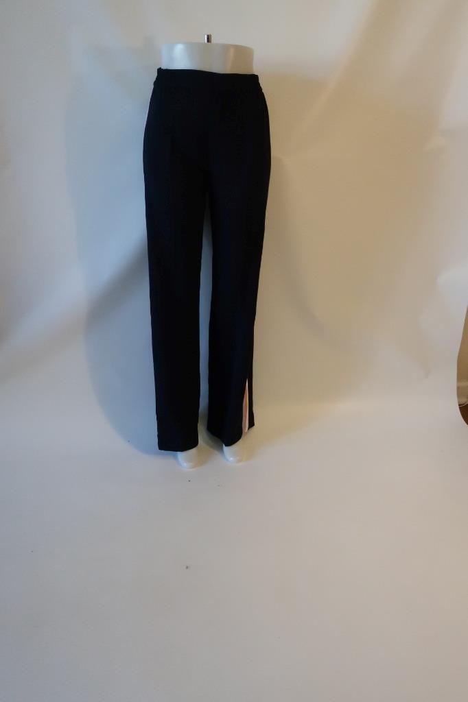 NWT Womens Zara Navy Blue Side Striped Wide Leg Pants M* | eBay