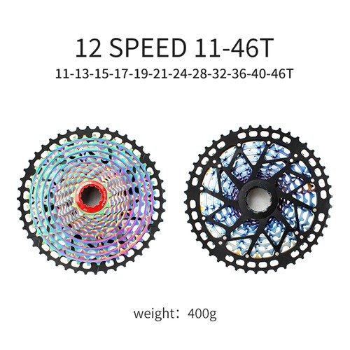 11/12 Speed 11-46/50T Cassette Ultralight Bicycle HG Freewheel Colorful MTB Part - Picture 13 of 35