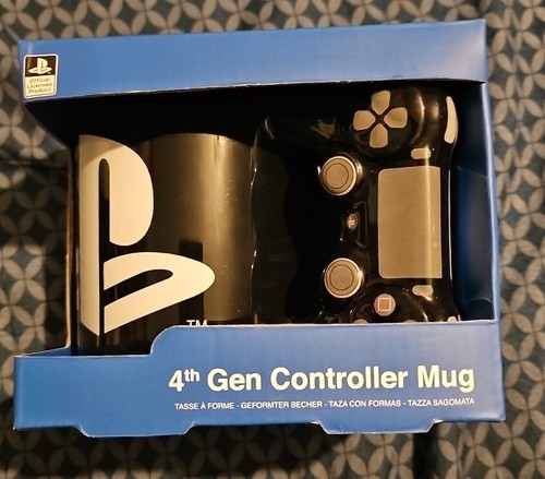 Playstation 4th Gen Controller Mug Black Paladone PS4 NEW