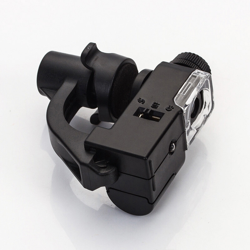 90X Mobile Phone Holder Type LED Microscope Magnifier with LED and UV for Cellphone - Magnifier, Magnifying Glass