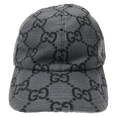GUCCI Baseball cap 7683924HA5M1161L polyester Gray NEW Women 1 #L