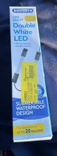 AQUARIUM DOUBLE WHITE LED BRACKETS INC SUBMERSIBLE DESIGN FOR UP TO 20 GAL NEW