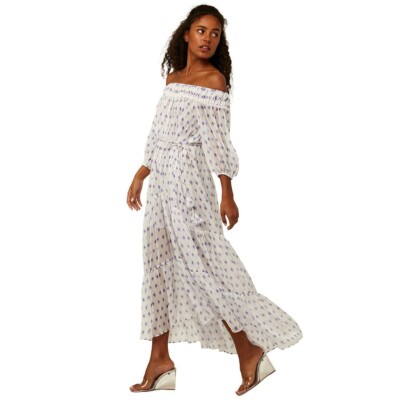 evil eye maxi dress Evil Eye Print Dress Protect Me Vintage Pattern Maxi Dress High Waist Long Sleeve Street Fashion Boho Beach Long Dresses