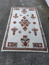 60er Teppich Vintage Berberteppich Carpet Rug Shag 200 x 120 Marokko 70er K8