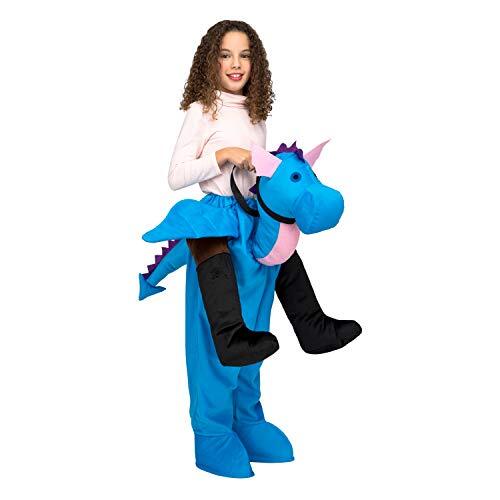 Costume For Children My Other Me Ride-On Blue One Size Dra Unisex Costumes NUOVO