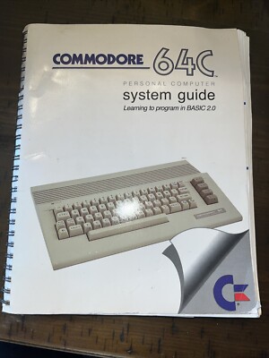 Commodore 64C Personal Computer System Guide Learning To Program In Basic 2.0