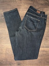 PAIGE Jimmy Jimmy Skinny Dark Wash Distressed Jeans, Women's Sz 29