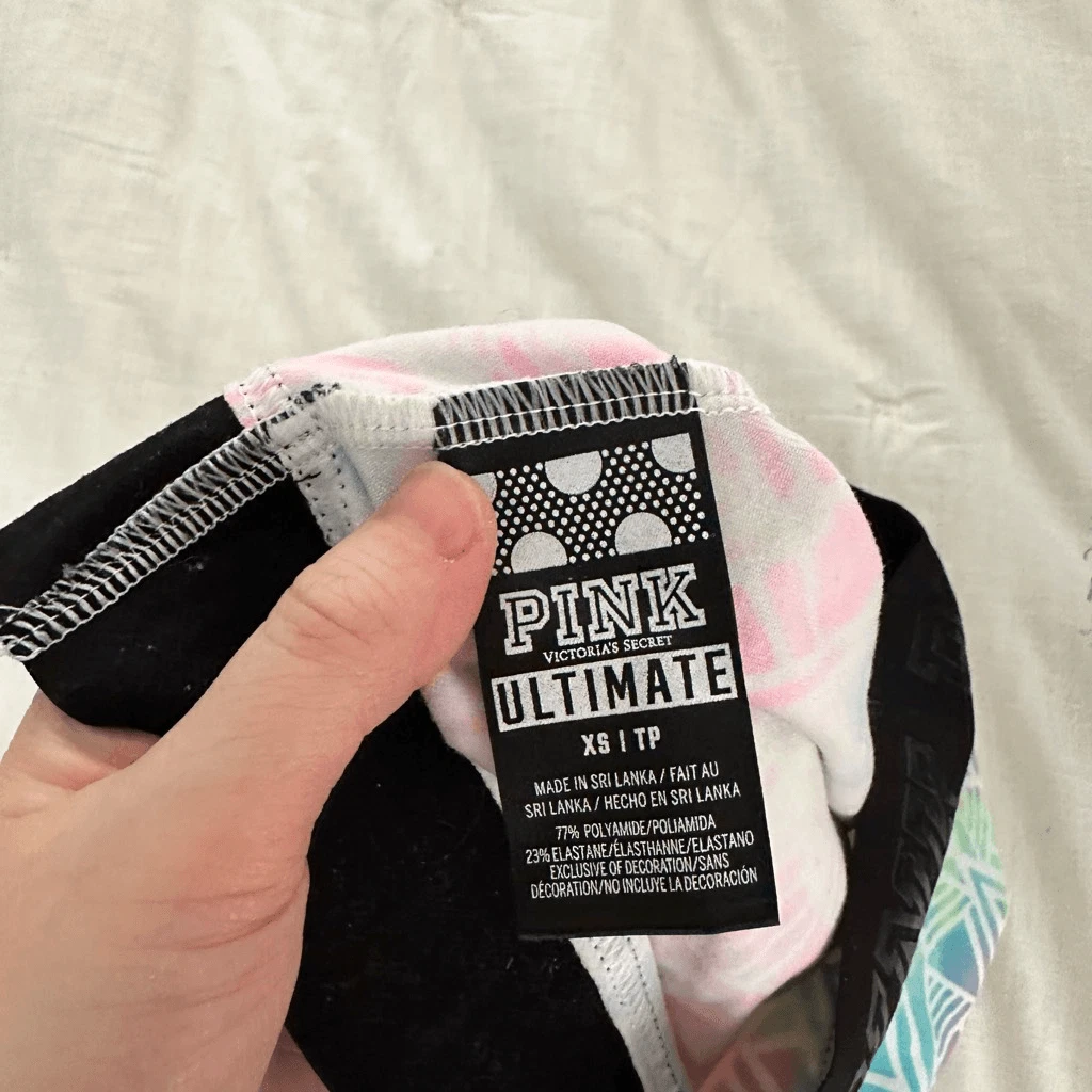 victoria-secret-vs ultimate toe dye crop pants