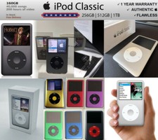 NEW Apple iPod Classic 7th Gen 1TB SSD Flash Custom Sealed  ALL Colors  WARRANTY