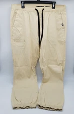Ecko Unltd Men's Size 34 Beige/Tan Drawstring Jogger Chino Pleated Pants