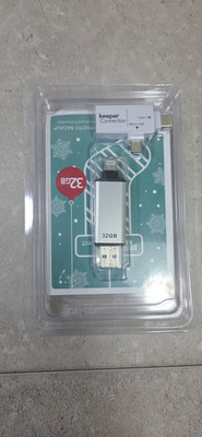 Picture Keeper Connect 32 GB Photo Backup Purple Flash Drive Android Apple Easy
