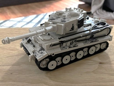 #ad WW11 German Tiger Tank Building Blocks Set 1:28 Scale Model Replica Panzer $79.89