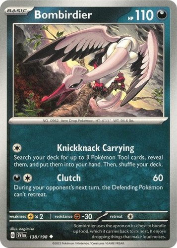 Bombirdier 138/198 Uncommon Scarlet & Violet Base Set