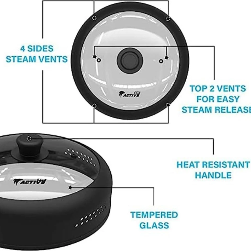 Large Splatter Guard Lid for 6-12 inch Plates - Image 4 of 4