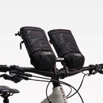 KIDS RIDE SHOTGUN Pogies Kinder Lenkerstulpen 2-5 Jahre schwarz