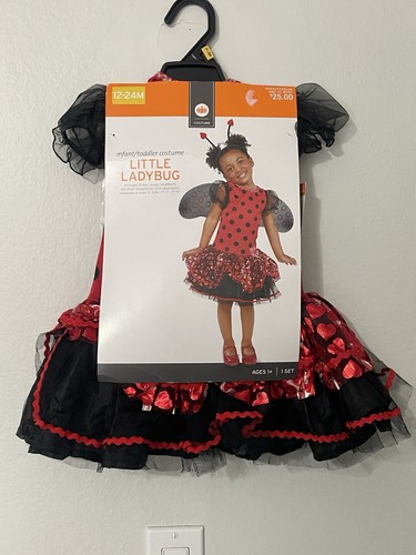 New In Package Infant/Toddler Little Ladybug Costume-Size 12-24 Months - Picture 2 of 3