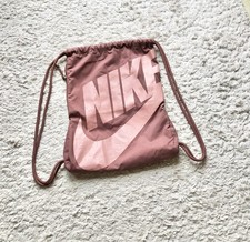 NIKE Turnbeutel Tasche Hipster Nude Rosa Lack Rucksack Beutel Sporttasche Leder