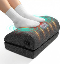 Footrest Massager with Adjustable Vibrating Heat, Ergonomic Footrest for Desk 