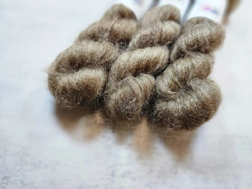 Kid Mohair Seide Garn, Spitzengewicht, 50g, SWAMP - Bild 4 von 4