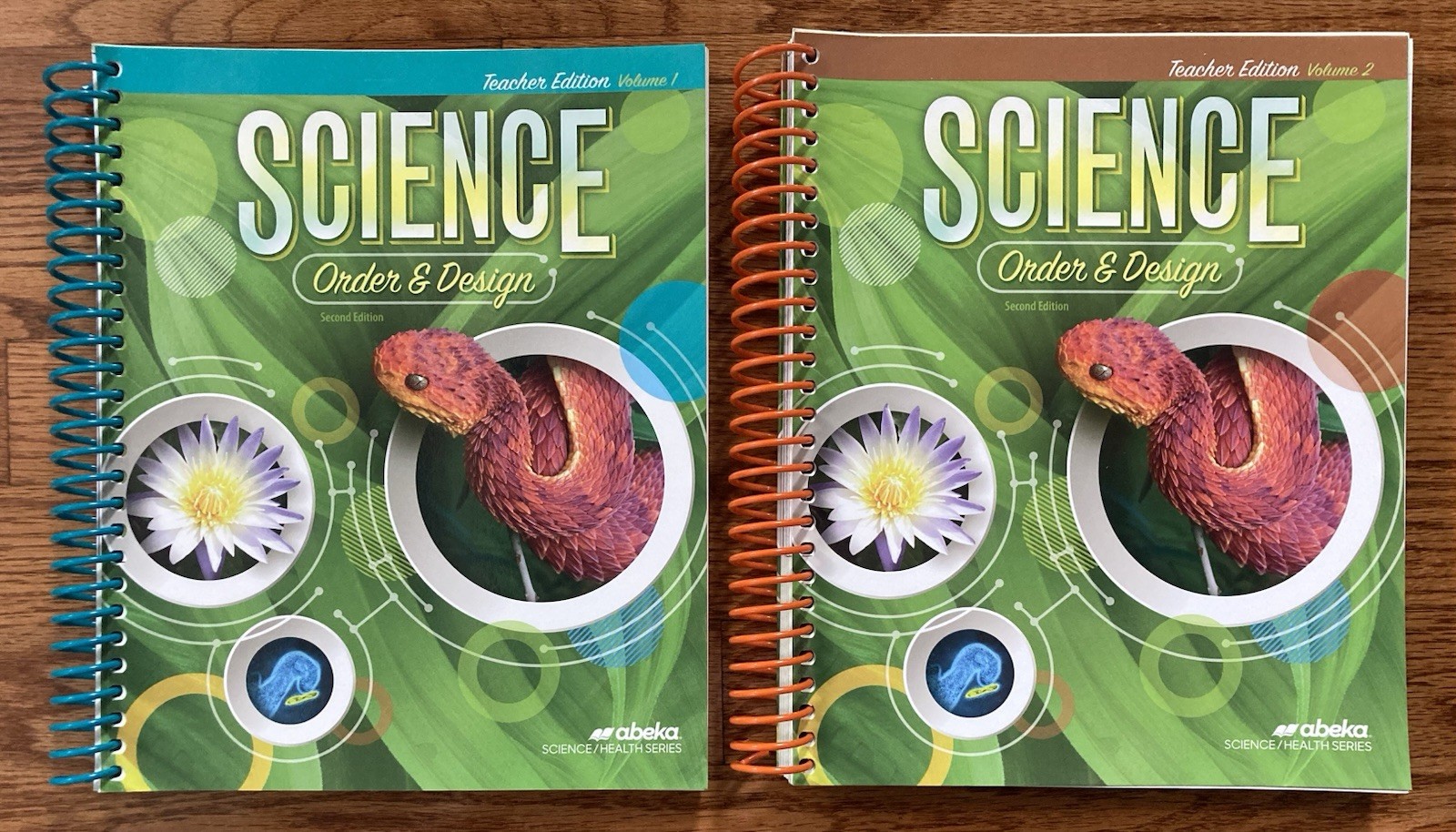 Abeka Science Order and Design Second Edition Teacher Edition Volumes 1 and 2